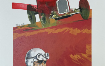 Litografia Tazio Nuvolari 124/300