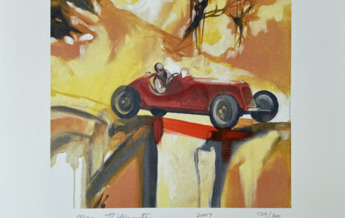 Litografia Tazio Nuvolari 124/300