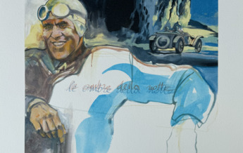 Litografia Tazio Nuvolari 124/300